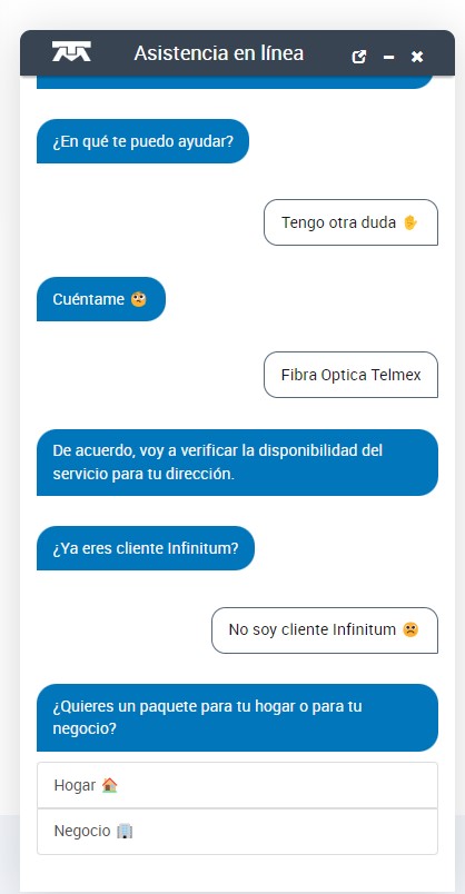 Disponibilidad fibra optica telmex