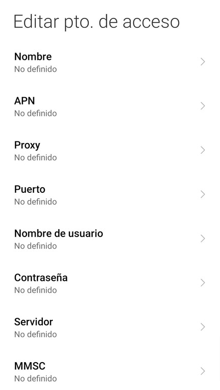 Configurar APN Telcel