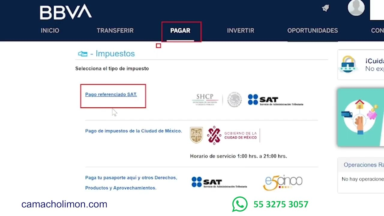 Cómo Puedo Realizar El Pago De Impuestos SAT Con Bancomer: Requisitos ...